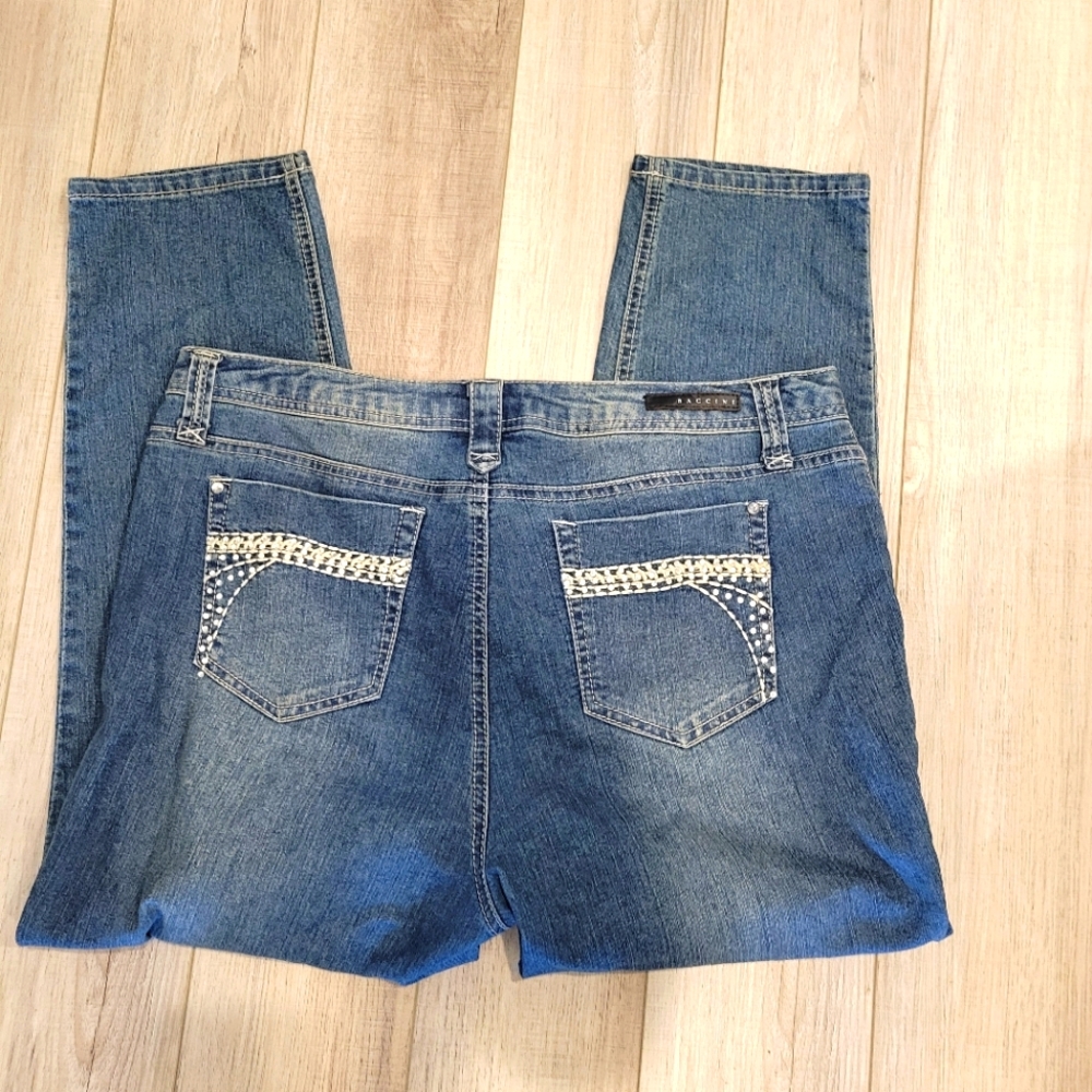 BACCINI WOMEN'S STRAIGHT LEG JEANS SIZE 14P